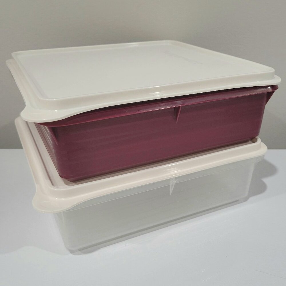 Set of 2 NEW Tupperware snack stor